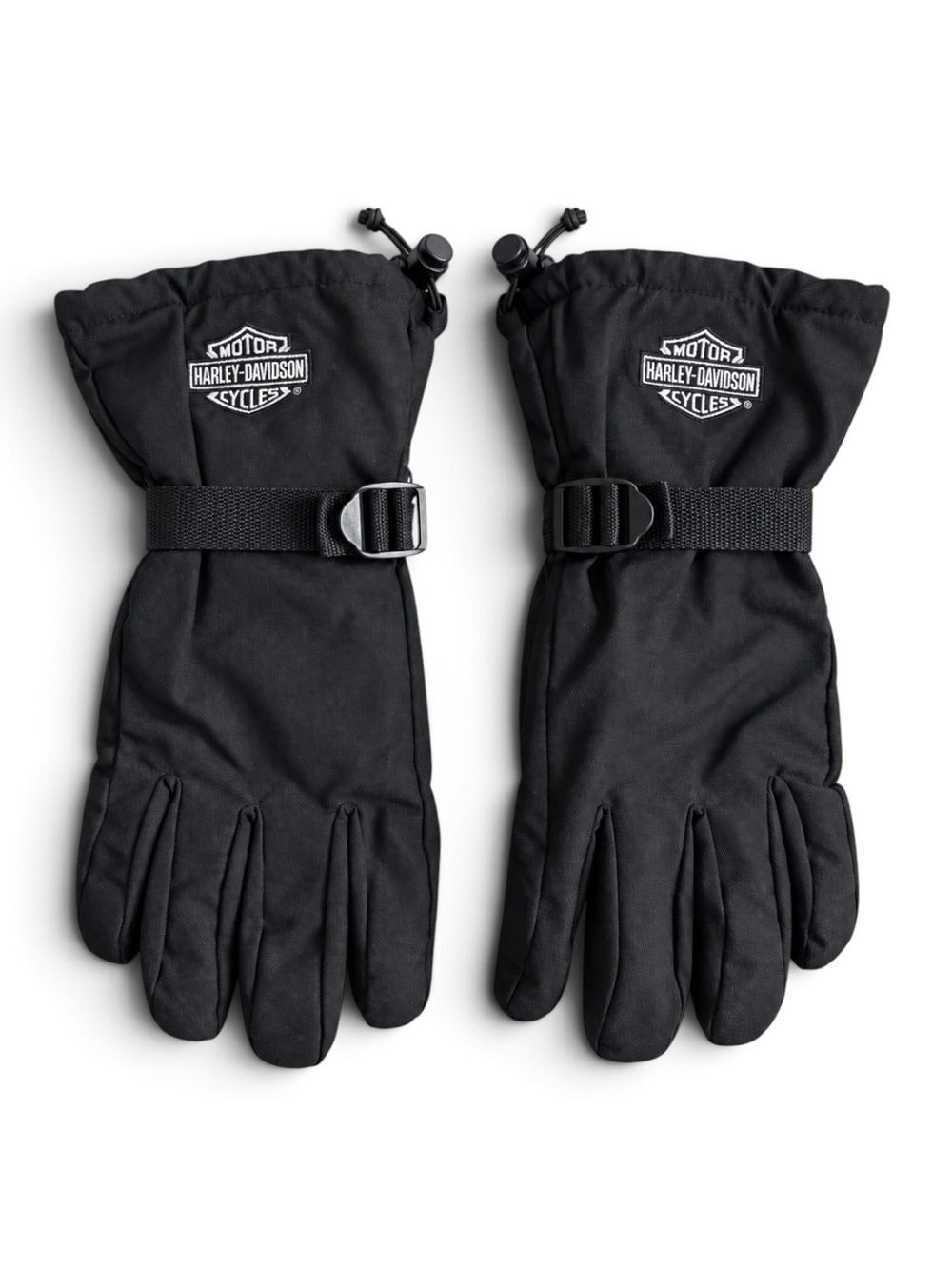 Harley-Davidson Black Insulated Gauntlet Motorcycle Winter Gloves Men’s Large